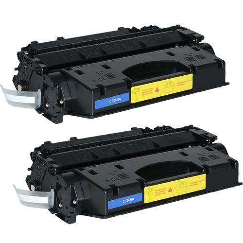 DOREE 2x Compatible Noir Cartouche Toner Pour HP CE505A 05A - Laserjet P2030 P2035 P2035N P2055D P2055DN P2055 P2055X