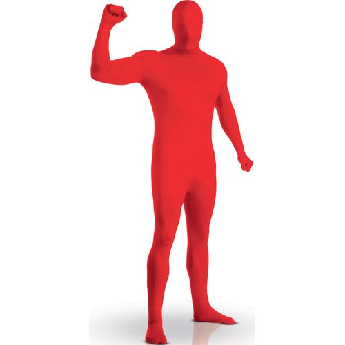 Déguisement Seconde Peau Rouge Adulte M - 1,50m À 1,60m