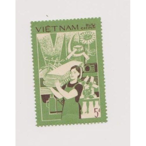 Timbre Metiers Femme Vietnam Non Oblitéré 