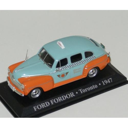 Taxi Du Monde Ford Fordor Sedan Toronto 1947 Avec Fascicule N 58-Ixo