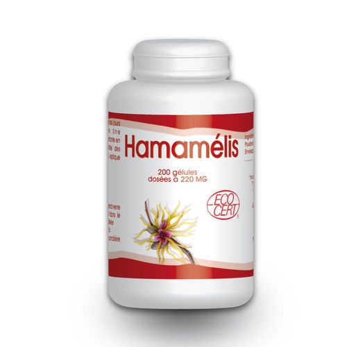 Hamamélis Certifié Ecocert- 220 Mg - 200 Gélules 