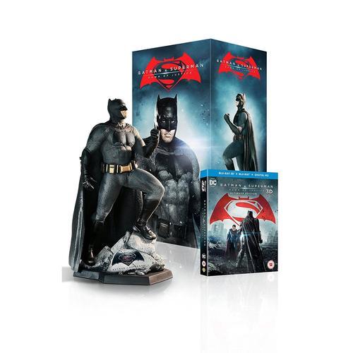 Batman V Superman : L'aube De La Justice - Coffret Figurine Batman Exclusive - Ultimate Edition - Blu-Ray 3d + Blu-Ray 2d + Dvd + Copie Digitale Ultraviolet