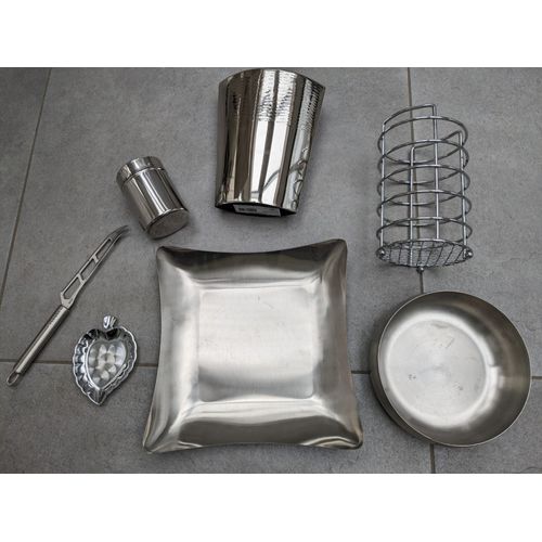 Lot De 7 Articles Inox Neufs