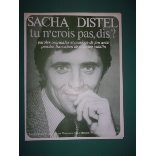 Distel "Tu N'crois Pas Dis?"