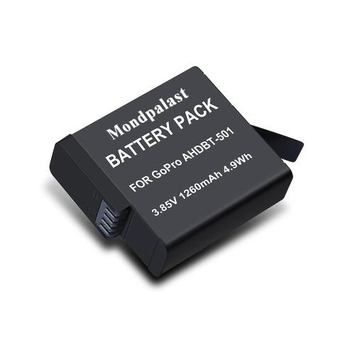 Mondpalast Remplacement Batterie x 1 AHDBT-501 1260 mAh pour GoPro Hero 5 Black , Hero 5 Silver