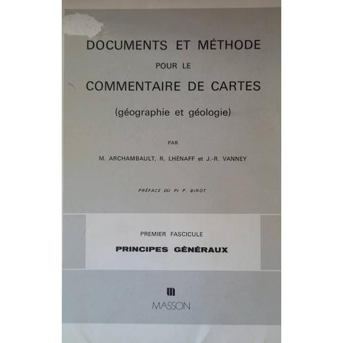Documents Et Méthode Pour Le Commentaire De Cartes (Géographie Et Géologie). Les Reliefs Structuraux. 2ème Fasc