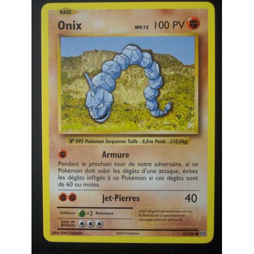 Pokémon - 61/108 - Onix Niv.12 - Xy - Evolutions - Commune