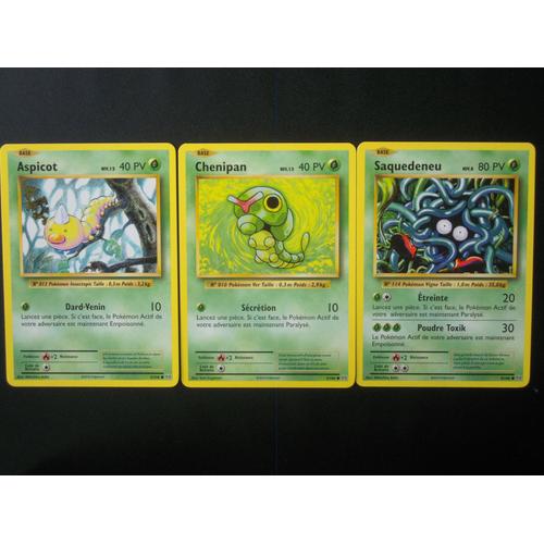 Evolutions - Chenipan (3) + Aspicot (5) + Saquedeneu  (8/108)