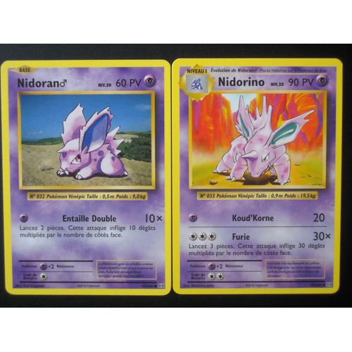 Evolutions  -  Nidoran (43) + Nidorino (44/108)