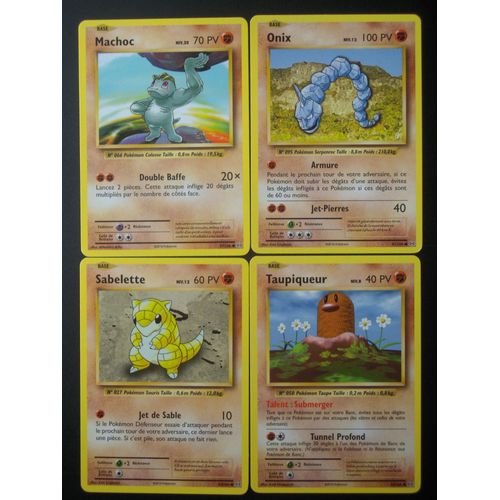 Evolutions  - Machoc (57) + Onix (61) + Sabelette (54) + Taupiqueur (55/108)