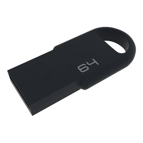 EMTEC D250 Mini - Clé USB - 8 Go - USB 2.0 - noir