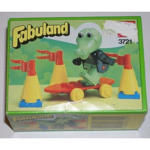 LEGO Fabuland 3721 Clive le Crocodile et son Skateboard