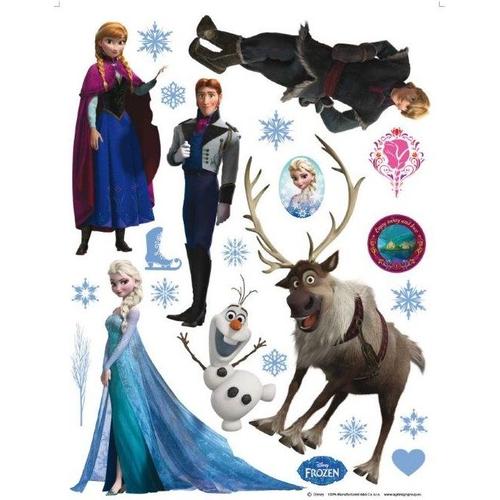 Disney La Reine De Neige -Décoration/Stickers Muraux 65x85cm