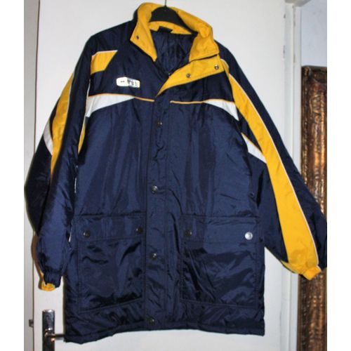 Parka Football Errea U F P F Bleu Marine Et Jaune