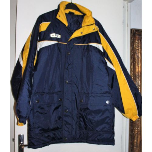 Parka Football Errea U F P F  Bleu Marine Et Jaune 