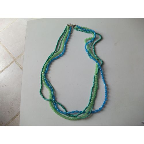 Collier De Perles Bleu, Vert