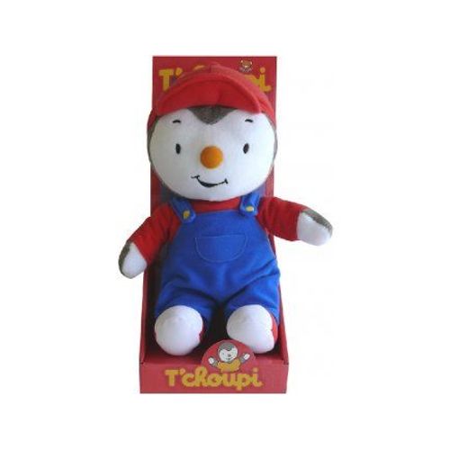 Peluche Licence - T'choupi Avec Casquette - 30 Cm - Doudou Enfant