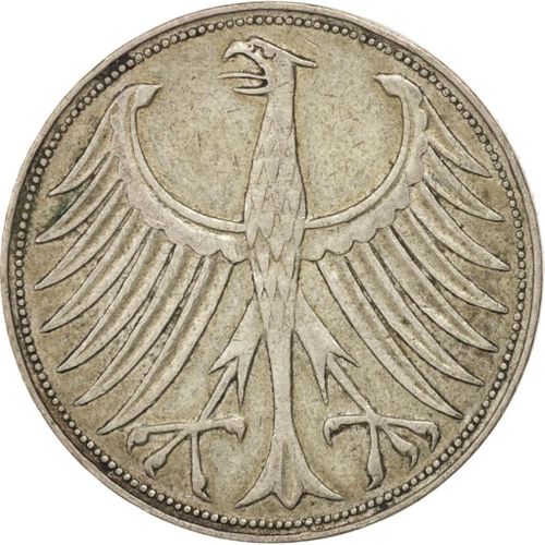 5 Deutchemark Argent 1951