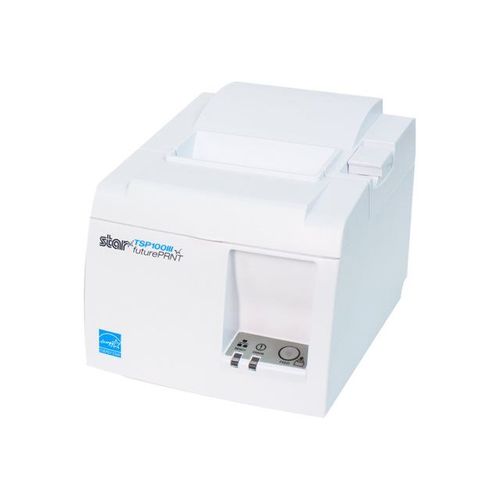 Star TSP143IIIBI - Imprimante de reçus - deux couleurs (monochrome) - thermique direct - Rouleau (8 cm) - 203 dpi - jusqu'à 250 mm/sec - Bluetooth 2.1 - outil de coupe - ultra blanc