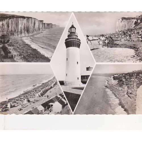 Carte Postale Ancienne : Multivues D'ault,Plage Et Phare