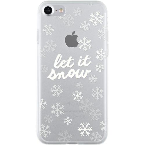 Coque Semi-Rigide Transparente Motifs Flocon De Neige Pour Iphone 7