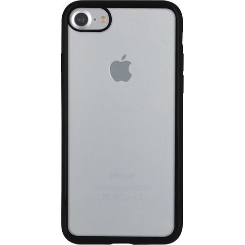 Coque Semi-Rigide Transparente Et Contour Métal Noir Pour Iphone 7