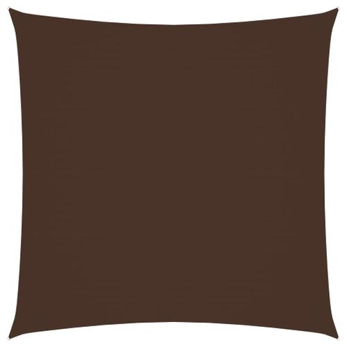 Voile Toile D'ombrage Parasol Tissu Oxford Carré 3,6 X 3,6 M Marron Helloshop26 02_0009477