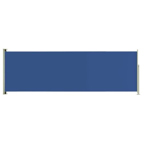 Auvent Paravent Store Brise-Vue Latéral Rétractable De Patio Jardin Terrasse Balcon Protection Visuelle Écran 200 X 600 Cm Bleu Helloshop26 02_0007363
