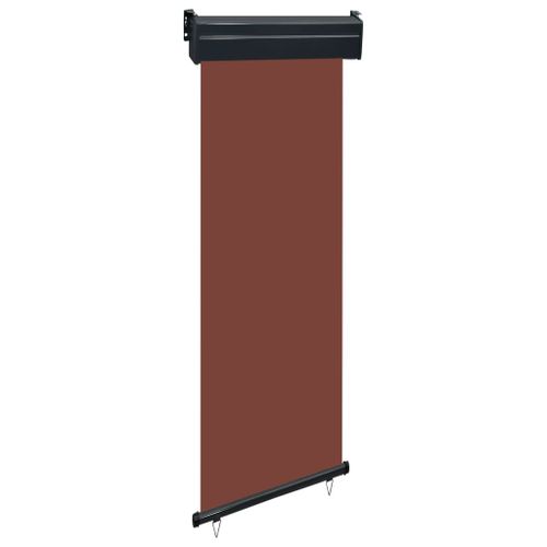 Auvent Paravent Store Brise-Vue Latéral Rétractable De Patio Jardin Terrasse Balcon Protection Visuelle Écran 60 X 250 Cm Marron Helloshop26 02_0007035