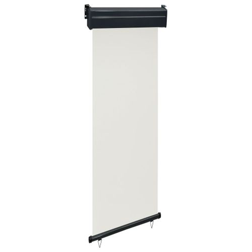 Auvent Paravent Store Brise-Vue Latéral Rétractable De Patio Jardin Terrasse Balcon Protection Visuelle Écran 60 X 250 Cm Crème Helloshop26 02_0007033
