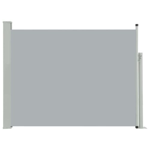 Auvent Paravent Store Brise-Vue Latéral Rétractable De Patio Jardin Terrasse Balcon Protection Visuelle Écran 140 X 500 Cm Gris Helloshop26 02_0007255