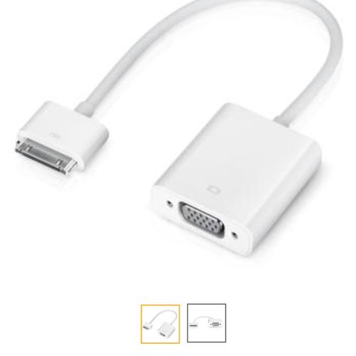 Adaptateur VGA apple pour iphone 3/4 et ipad 2/3