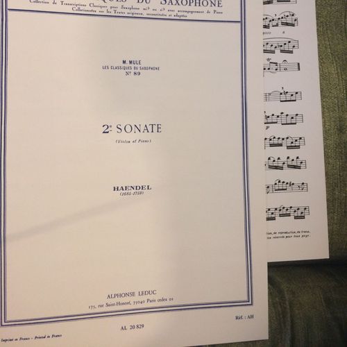 2ème Sonate - Les Classiques Du Saxophone N° 89