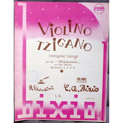 Violino Tzigano -Canzone Tango - Piano & Chant