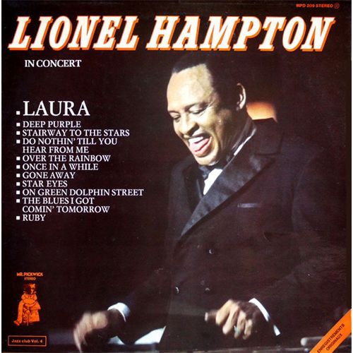 Disque Vinyle Lp 33 Tours - Lionel Hampton - Mpd 209 - "In Concert"
