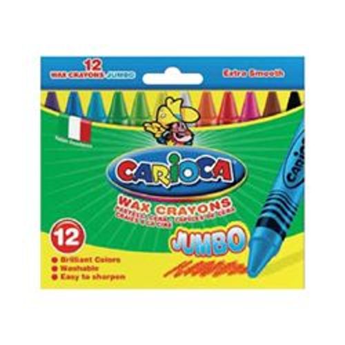 Carioca Jumbo - Crayon - Cire - Couleurs Assorties - Pack De 12