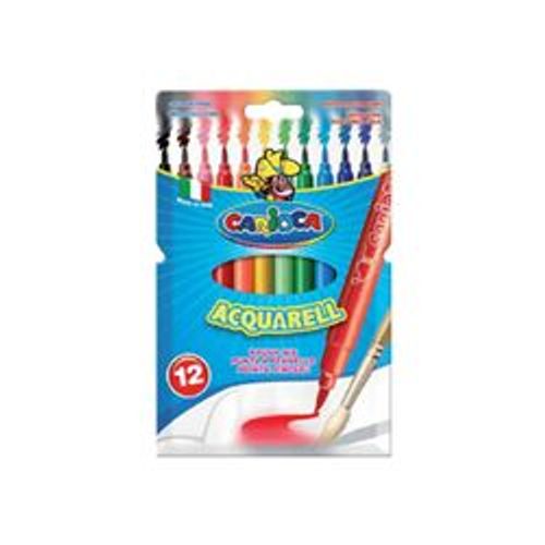 Carioca Aquarell - Feutre Pinceau À Pointe Souple - Non Permanent - 3 Mm - Pack De 12