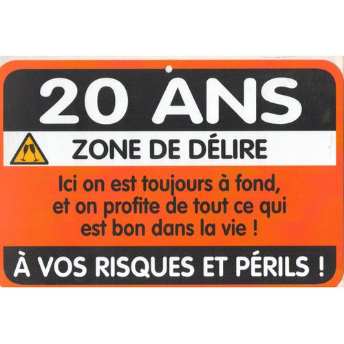 Plaque De Porte Humour Pvc 30xcm Ans Rakuten