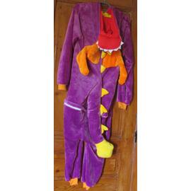 Combinaison Pyjama Dragon Pourpre Déguisement Kigurumi 