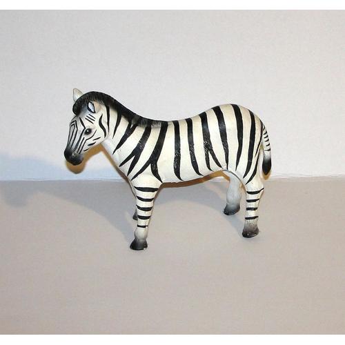 Figurine Zebre Bullyland Corps Souple Peluche Zebra Rare Echel 1.12 