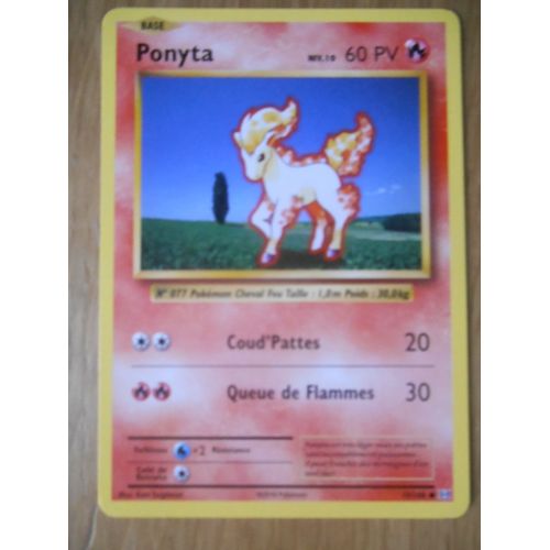 Carte Pokémon - Ponyta - 19/108 - Série Evolutions