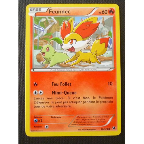 Carte Pokémon Feunnec 10/124 Impact Des Destins 