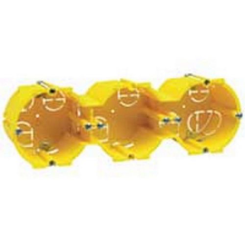 LEGRAND 089345 - BOÎTE ENCAST BATIK CLOISON SÈCHE - Ø65 - 3 POSTES HORIZONTAUX -
