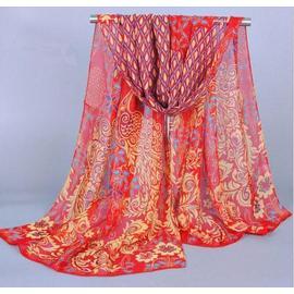 Foulard de danse orientale brillant rouge - 15,50 €