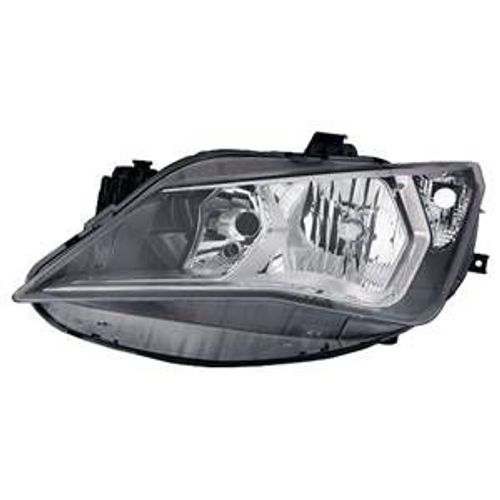 Phare Optique Avant Gauche Pour Seat Ibiza Iv Phase 2, 2012-2015, H7+H7, Fond Chromé, Neuf