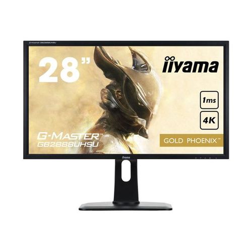 iiyama G-MASTER GB2888UHSU-B1 Gold Phoenix - Écran LED - 28" - 3840 x 2160 4K UHD (2160p) @ 60 Hz - TN - 300 cd/m² - 1000:1 - 1 ms - 2xHDMI, HDMI (MHL), VGA, DisplayPort - haut-parleurs - noir