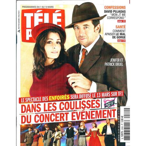 Télé Poche N°2560 Les Enfoires/ Jenifer/ Bruel/ P.Arquette Les Experts/ Mentalist/ Darroze