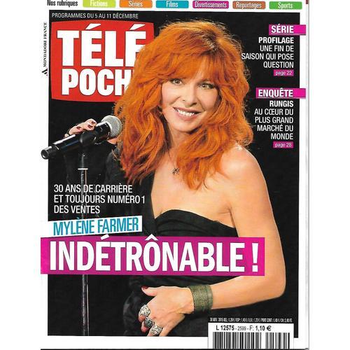 Télé Poche N°2599 Mylene Farmer/ Ournac/ Profilage/ Downtown Abbey/ Lauret/ Lacheau