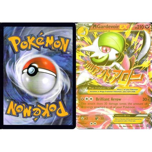 Carte Anglaise Pokemon 106/160 Mega Ex Gardevoir Pv 210