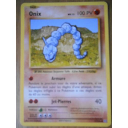 Carte Pokémon - Onix - 61/108 - Série Evolutions